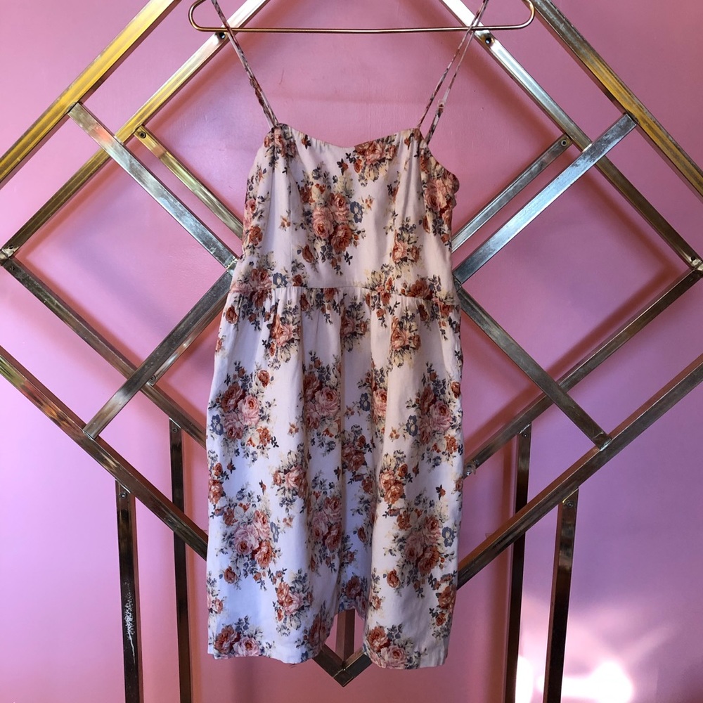 White floral dress